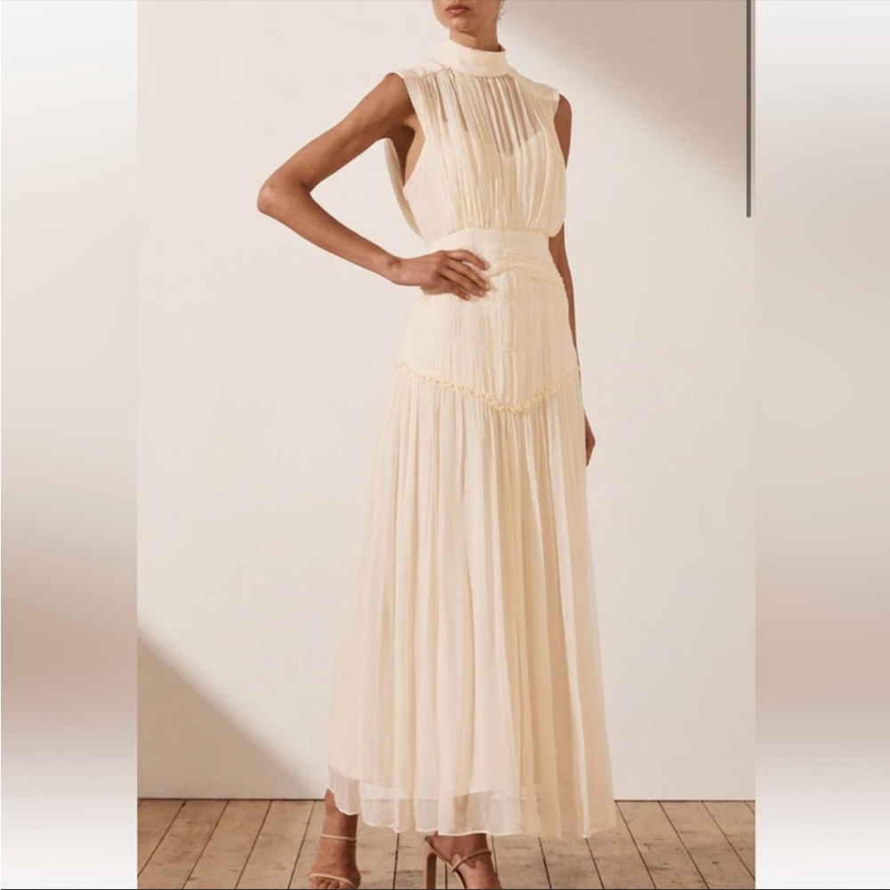 NWT Shona Joy Clemence High Neck Midi Dress